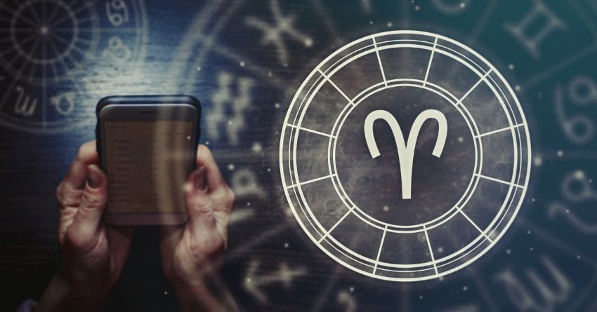Aries zodiac symbol with tarot reading hands astrology Aries personality traits