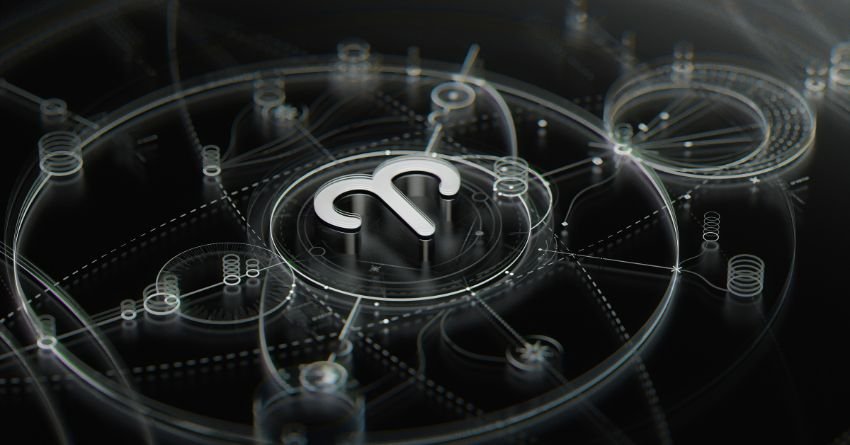 Aries zodiac sign glowing symbol in futuristic astrology circle Aries personality traits