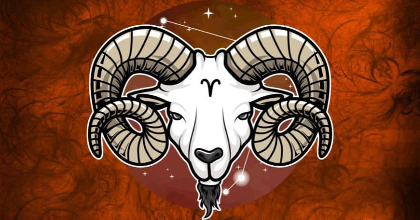 Aries personality traits - zodiac sign ram symbol with fire element