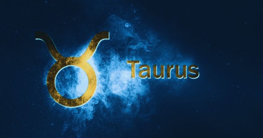 Taurus personality traits golden bull symbol with cosmic energy
