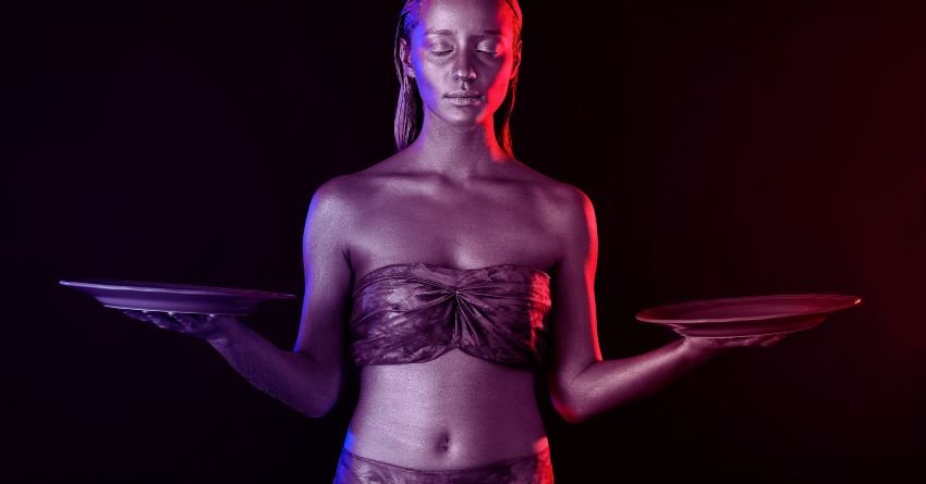 Libra Woman Holding Balance Scales Libra personality traits woman holding balance scales with elegant poise