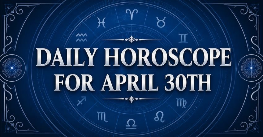 Daily horoscope April 30 2026 zodiac wheel with all 12 astrological signs