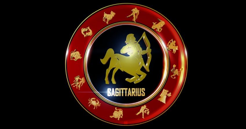 Sagittarius zodiac symbol in astrology wheel Sagittarius personality traits freedom and adventure