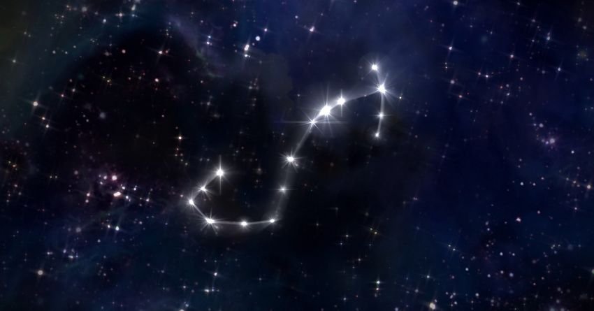 Scorpio zodiac constellation in starry sky Scorpio personality traits intuition and intensity