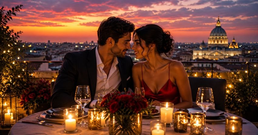 Aries Compatibility Aries compatibility romantic dinner couple in love