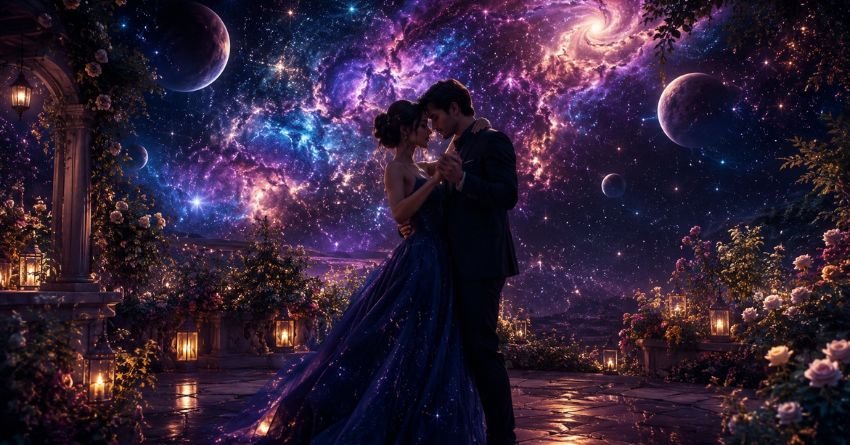 Taurus compatibility couple dancing under the stars
