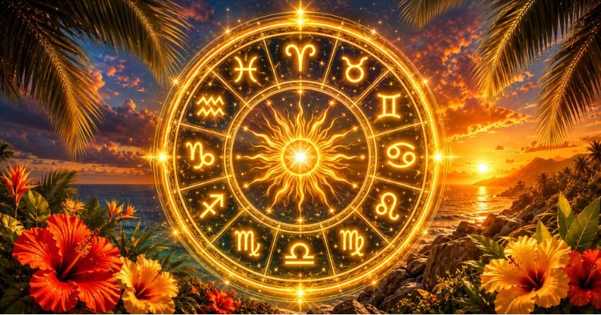 June 2026 horoscope zodiac wheel with all 12 astrology signs