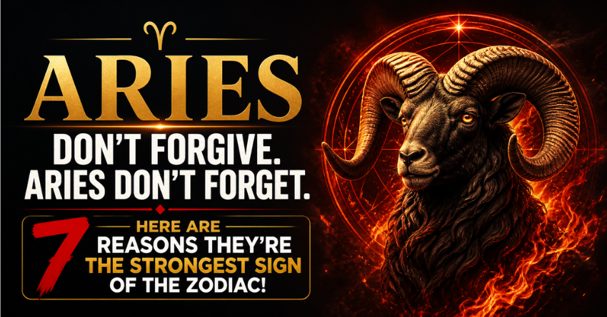 Aries strongest zodiac sign — fierce ram with fiery red eyes representing Aries personality traits