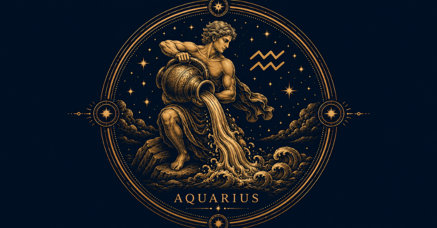 The 3 Zodiac Signs Most Likely to Make Aquarius Happy Aquarius zodiac sign illustration