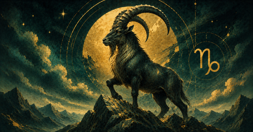 3 Zodiac Signs Capricorn Has the Strongest Chemistry With mystical Capricorn illustration