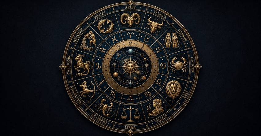 Daily Horoscope for June 11 2026 zodiac wheel with all zodiac signs