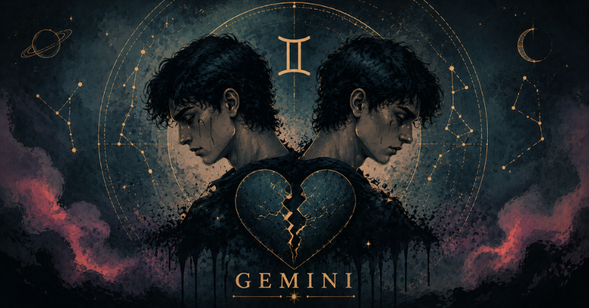 3 Zodiac Signs Most Likely to Break Gemini's Heart mystical Gemini heartbreak illustration