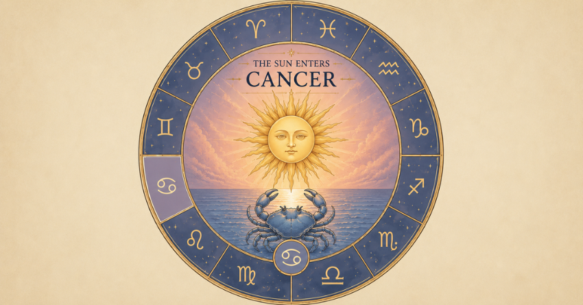 The Sun Has Entered Cancer What It Means for Every Zodiac Sign zodiac wheel astrology illustration