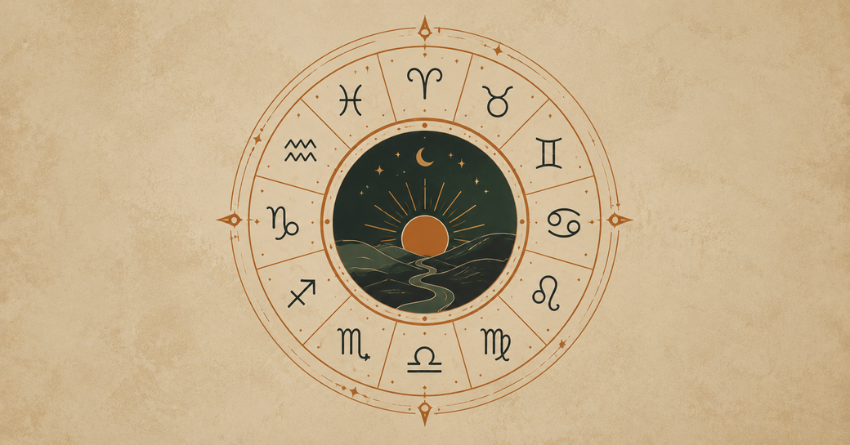 What Jealousy Reveals About Each Zodiac Sign horoscope wheel with zodiac symbols and astrology theme