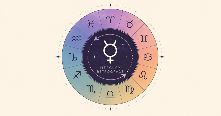 Mercury Retrograde Begins June 29 What Every Zodiac Sign Needs to Know zodiac wheel illustration