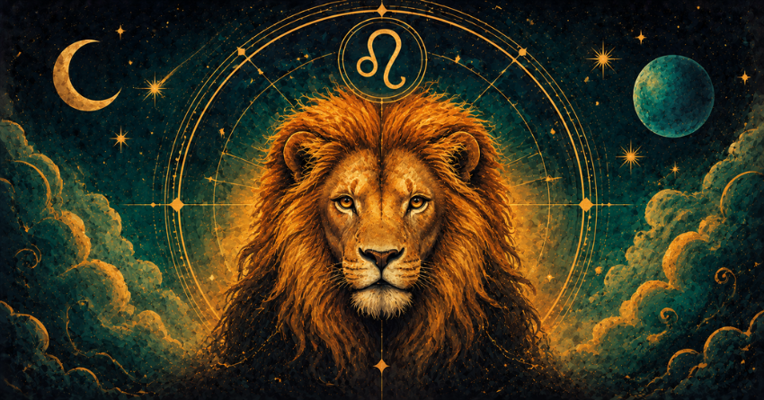 3 Zodiac Signs Leo Is Meant to Meet mystical lion zodiac illustration