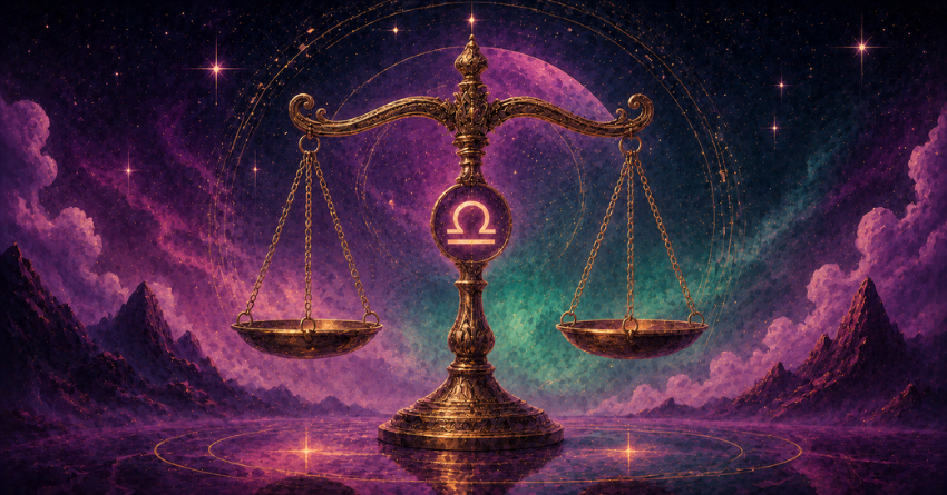 3 Zodiac Signs Libra Has the Strongest Chemistry With featuring Libra scales mystical zodiac artwork