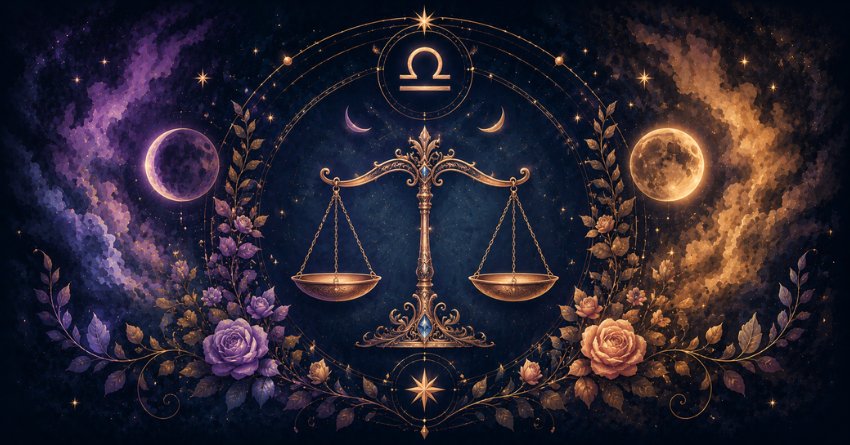 3 Zodiac Signs Libra Is Most Likely to Marry mystical zodiac scales compatibility artwork