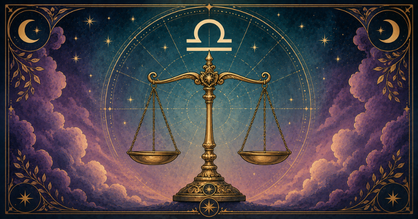 Something Big Is About to Happen to Libra tarot illustration