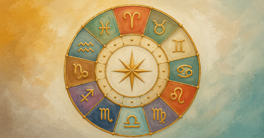A Long-Awaited Wish May Soon Come True for These Zodiac Signs zodiac wheel illustration