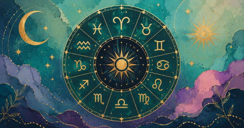 The Truth Your Zodiac Sign Needs to Hear zodiac wheel mystical art banner
