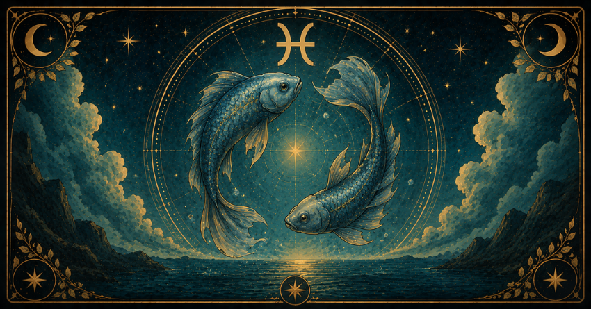 Something Big Is About to Happen to Pisces mystical Pisces zodiac illustration