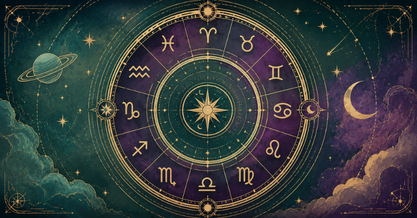 Weekly Horoscope for June 29 – July 5, 2026: Your Cosmic Forecast with a mystical zodiac wheel and cosmic background