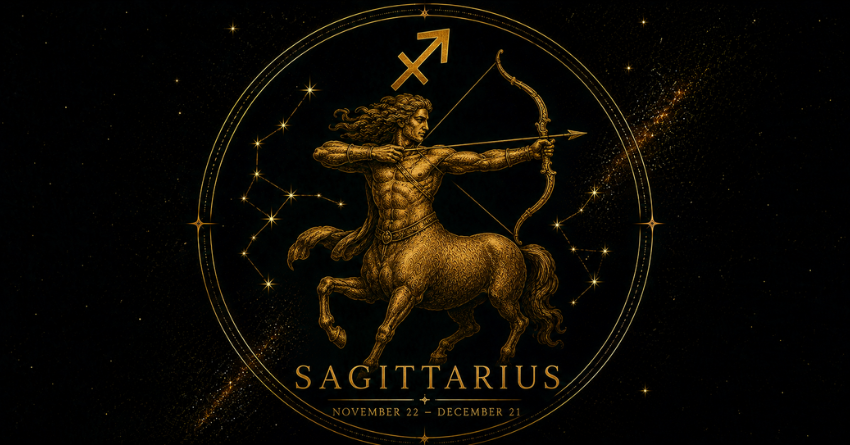 Sagittarius may soon meet someone who changes everything zodiac sign illustration