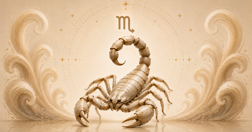 A Powerful Shift Is Happening for Scorpio illustrated through a symbol of healing, emotional renewal, and spiritual transformation