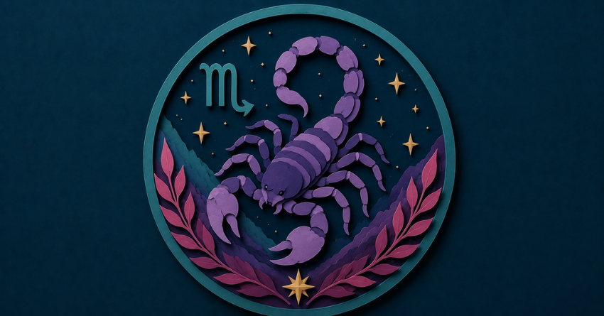 What Scorpio Needs to Know Before June Ends paper cut art Scorpio zodiac sign illustration