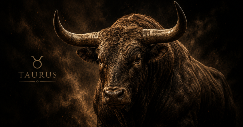 Taurus May Be Shocked by These 3 Zodiac Signs featuring a powerful Taurus bull against a dark cosmic background.