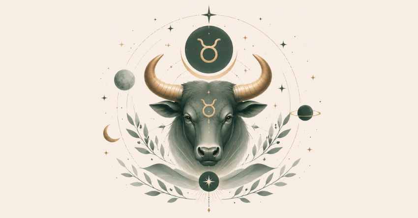 3 Zodiac Signs Taurus Is Most Likely to Marry illustration featuring Taurus zodiac sign