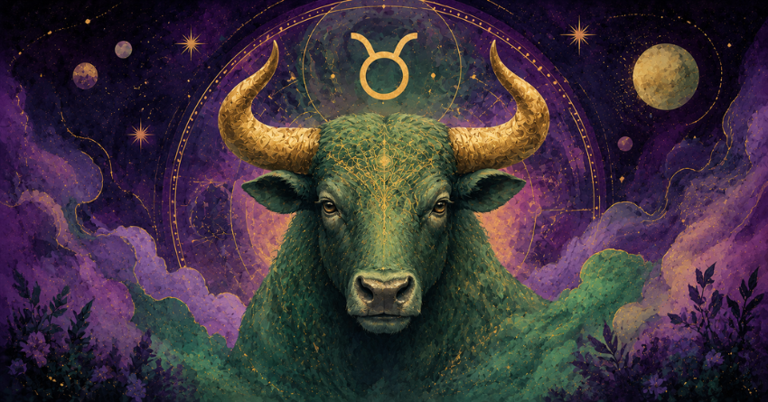 Taurus Is Meant to Meet 3 Zodiac Signs mystical Taurus illustration