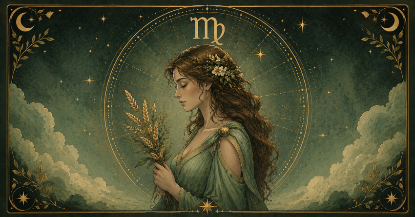 Something Big Is About to Happen to Virgo mystical Virgo horoscope illustration
