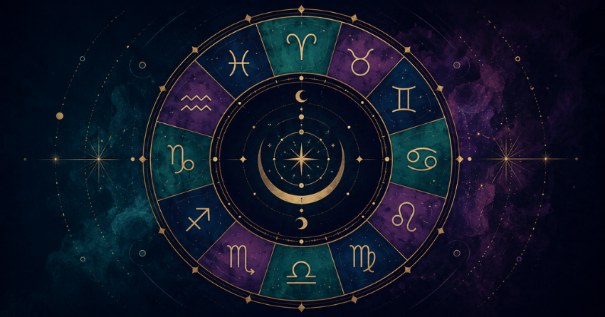 Your Zodiac Sign Is Closer to Destiny Than You Realize zodiac wheel mystical astrology illustration