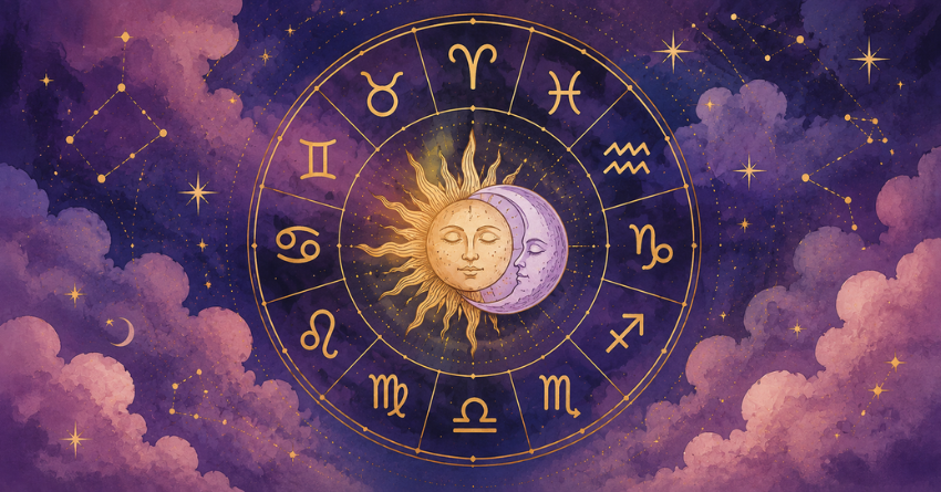 Daily Horoscope for July 5, 2026: Cosmic Guidance for Every Zodiac Sign featured image with a mystical zodiac wheel, glowing moon, and cosmic purple clouds.