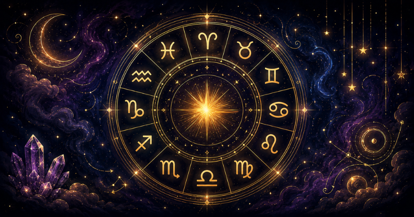 Daily Horoscope for July 7, 2026: The Magic of 7/7 Changes Everything zodiac wheel illustration