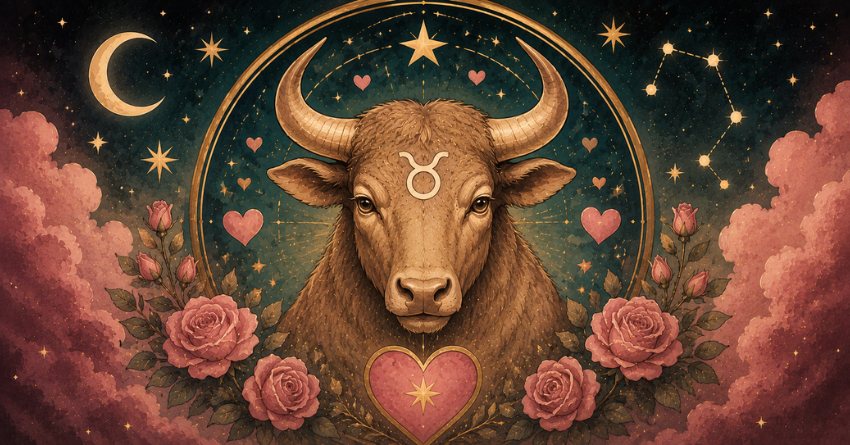 3 Zodiac Signs That Could Be Taurus's Soulmate tarot card art featuring Taurus zodiac sign